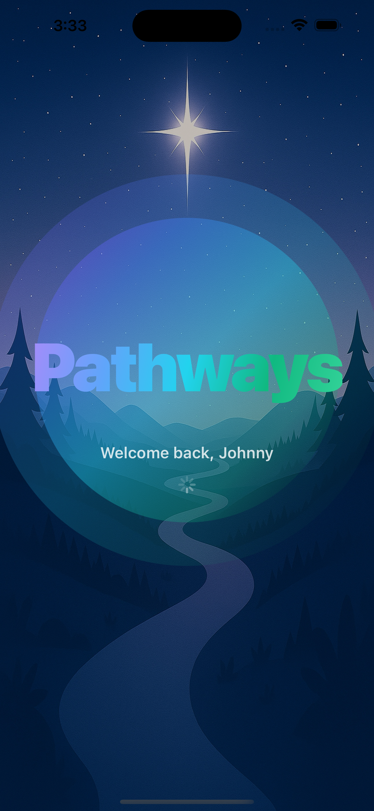 Pathways goal screen showing multi-step breakdown and progress
